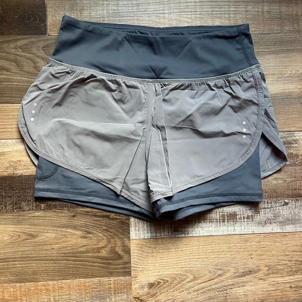 Women’s grey athletic shorts